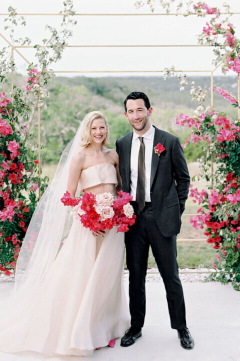 All of Brittany and Daniel&rsquo;s Pink Wedding Details